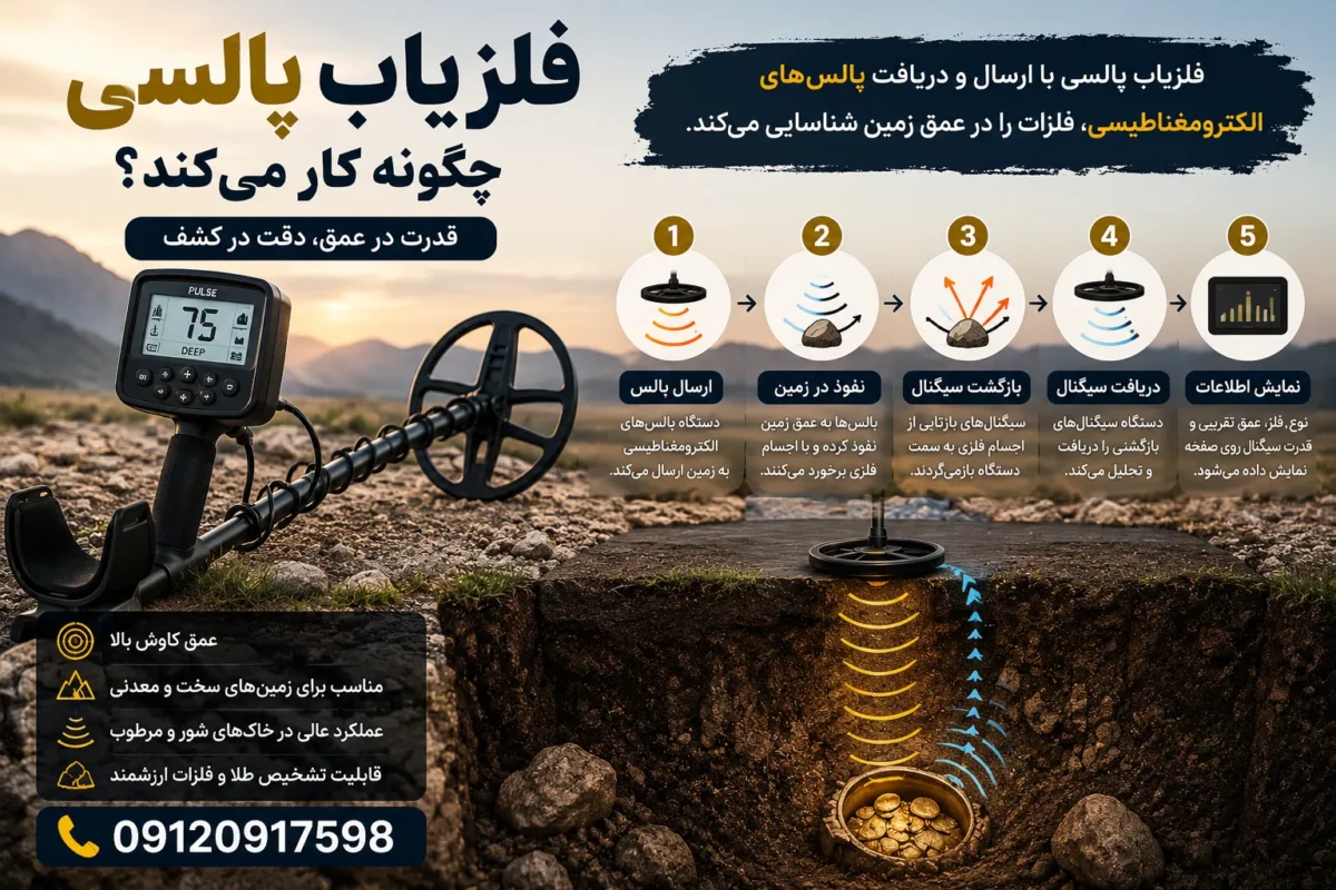 فلزیاب پالسی چگونه کار میکند؟