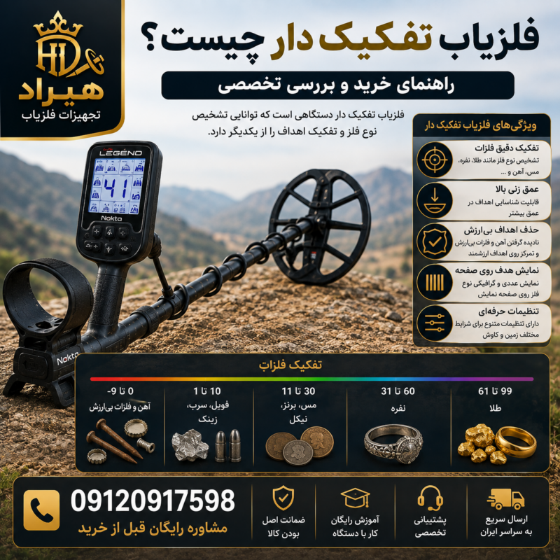 فلزیاب تفکیک دار چیست؟